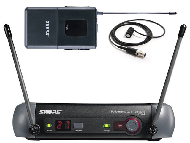 <b>Wireless microphone system - Bodypack</b><br><br>Includes lapel microphone; headset available on request<br><br>$10.50/day