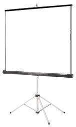 <b>Portable tripod-style screen</b><br><br>Up to 70” x 70”<br><br>$5.25/day